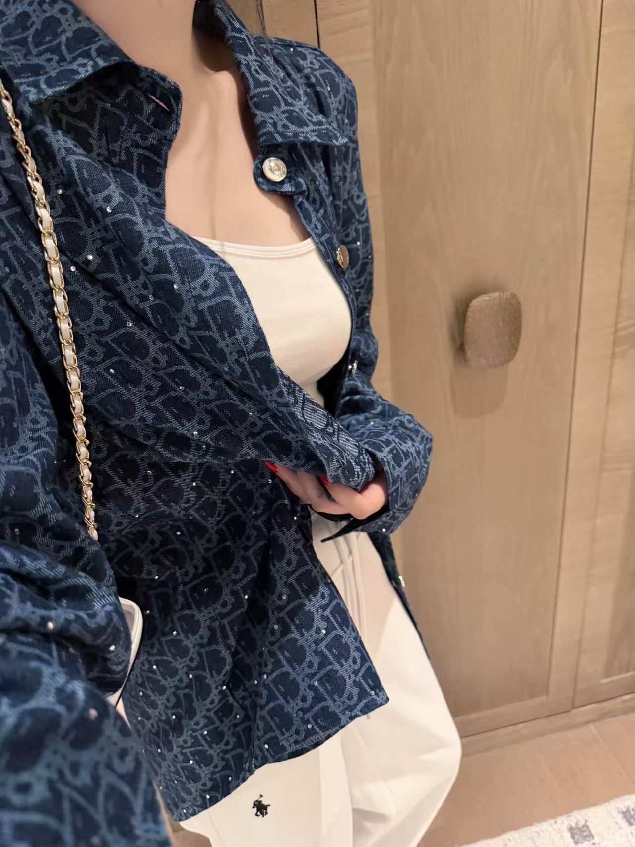 DIOR ジャカード デニムシャツ【50％割引+送料無料】