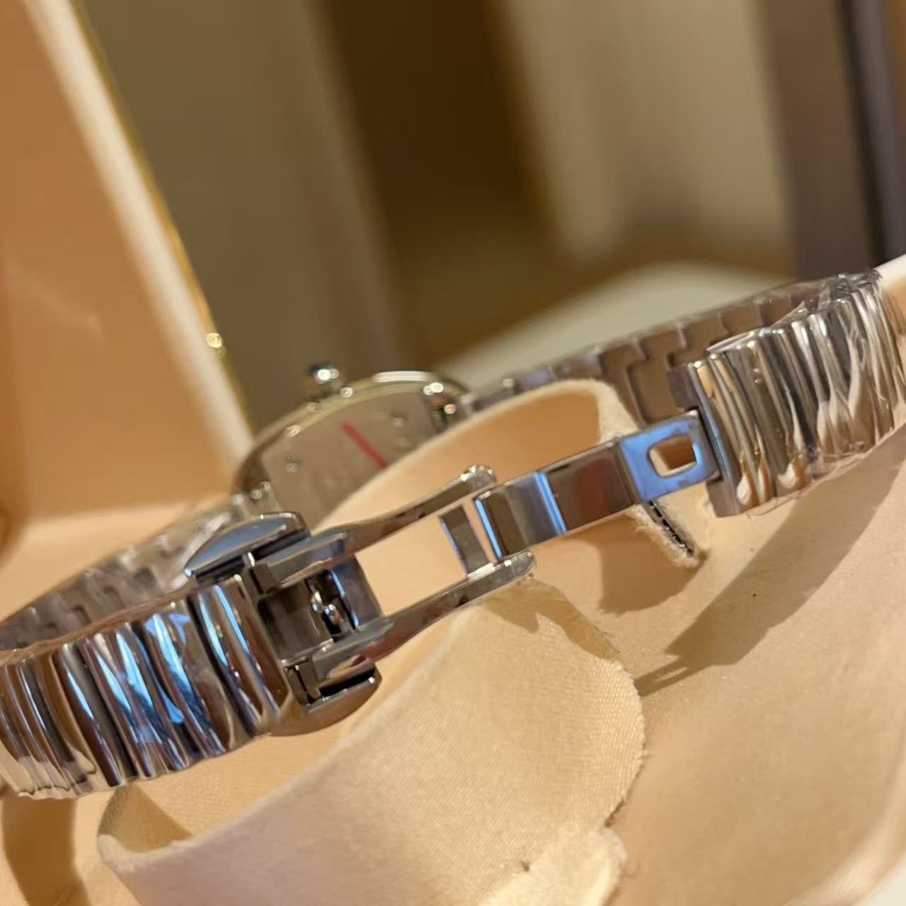 CART1ER バスタブ スチールストラップ ダイヤモンドセットウォッチ【50％割引+送料無料】