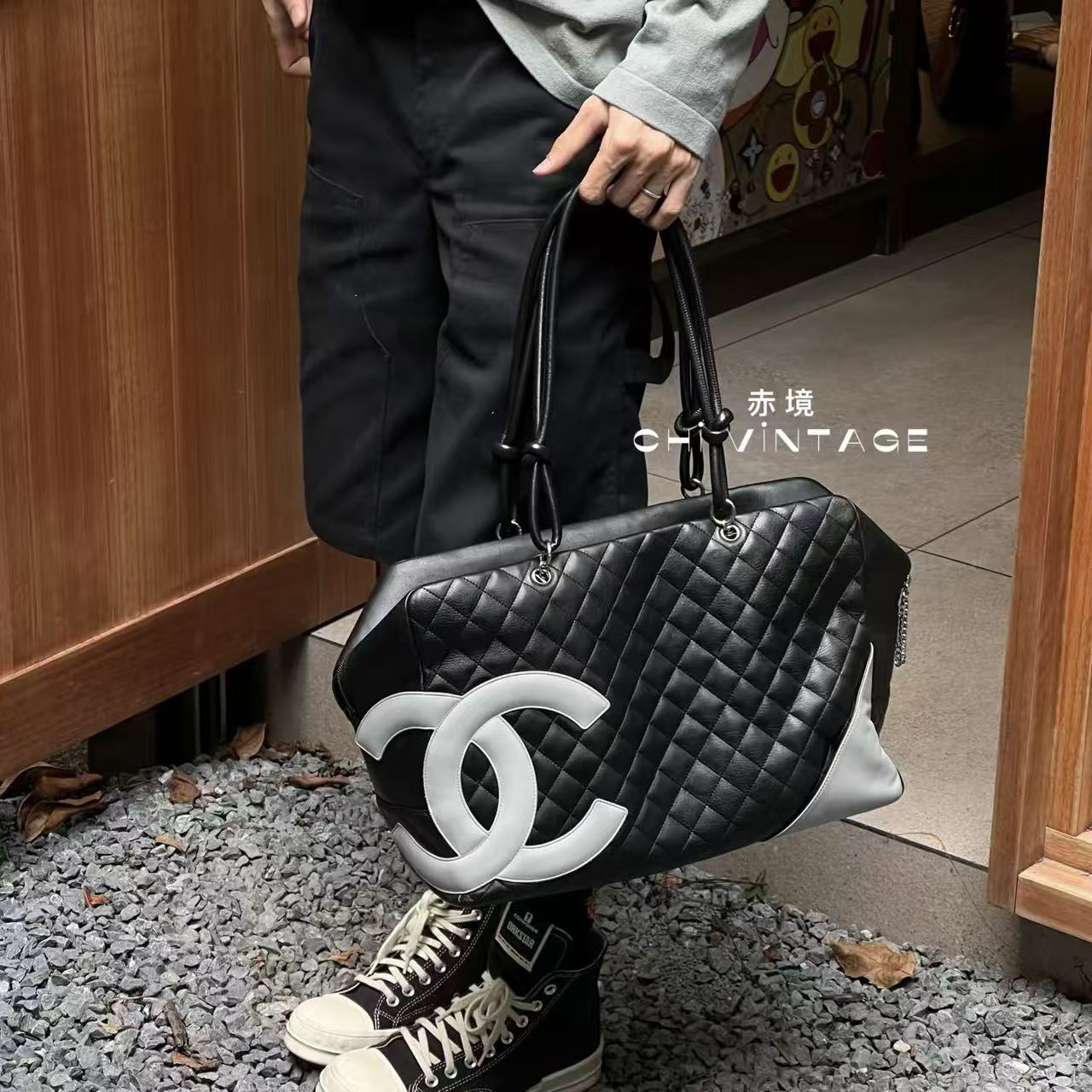 CHANE1 ダブルC ハンドバッグ【50％割引+送料無料】