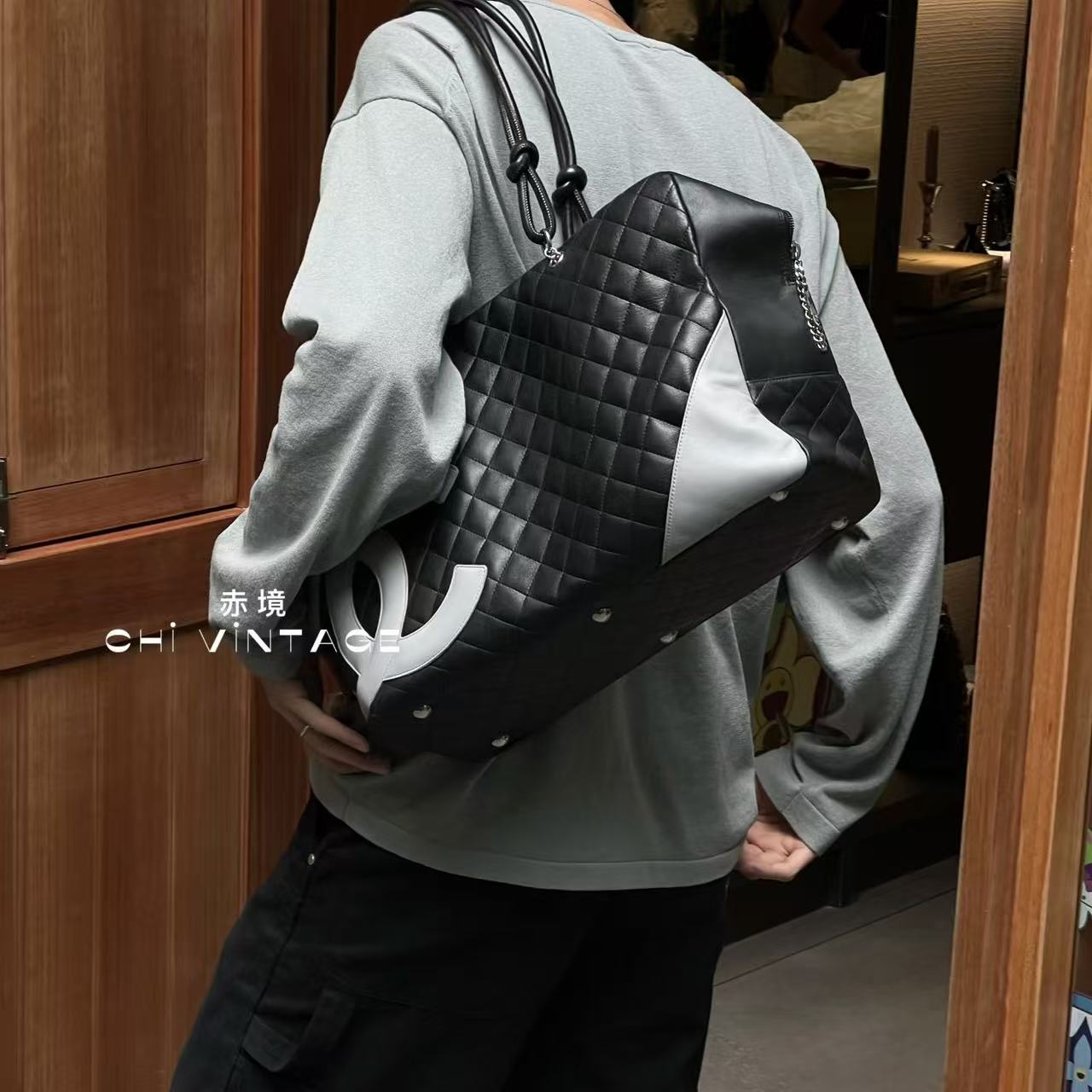 CHANE1 ダブルC ハンドバッグ【50％割引+送料無料】