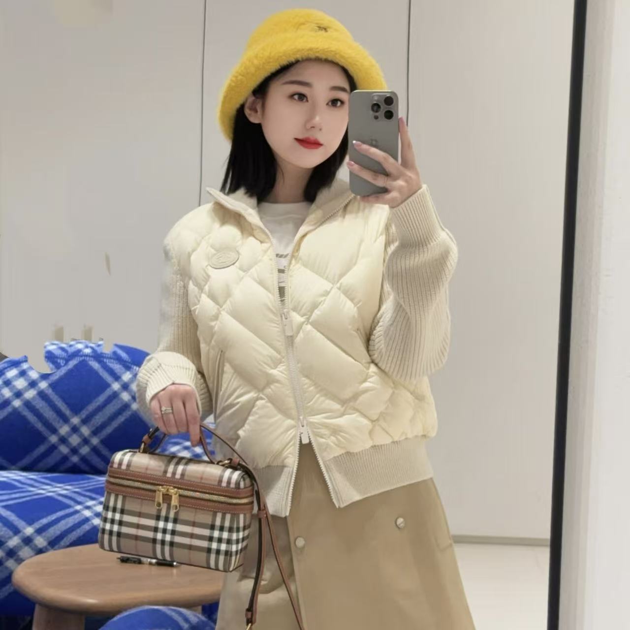 BUR8ERRYチェックハンドバッグ【50％割引+送料無料】