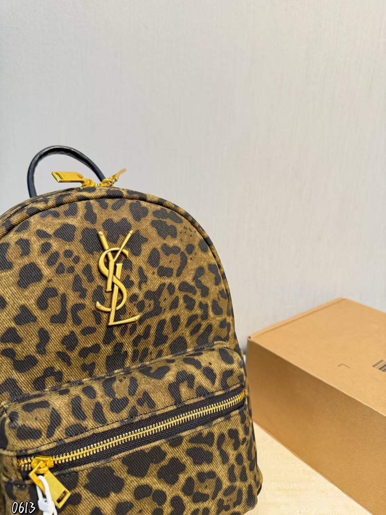 YSL レオパードプリント バックパック【50％割引+送料無料】