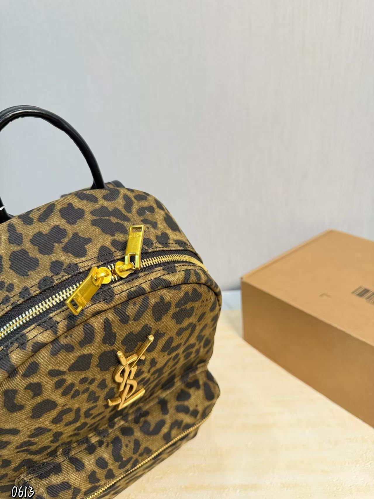 YSL レオパードプリント バックパック【50％割引+送料無料】