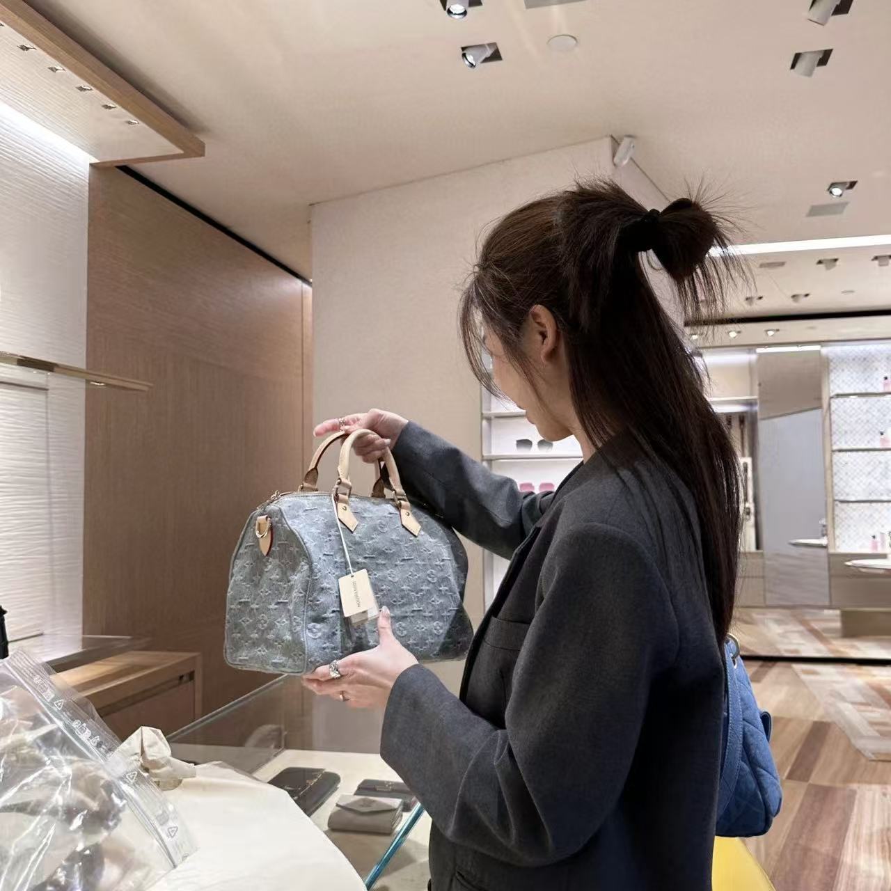 LV Speedyデニムハンドバッグ【50％割引+送料無料】