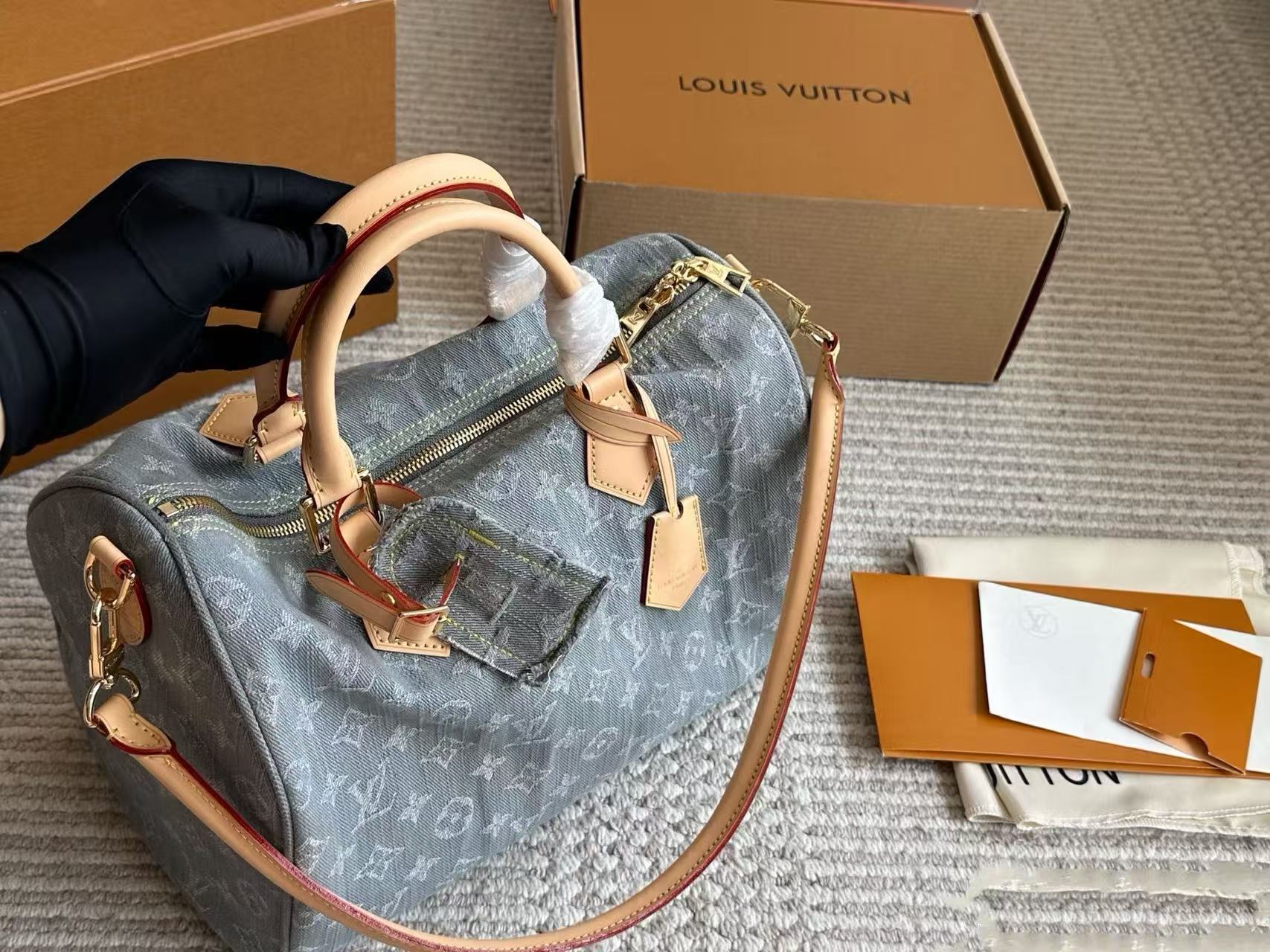 LV Speedyデニムハンドバッグ【50％割引+送料無料】