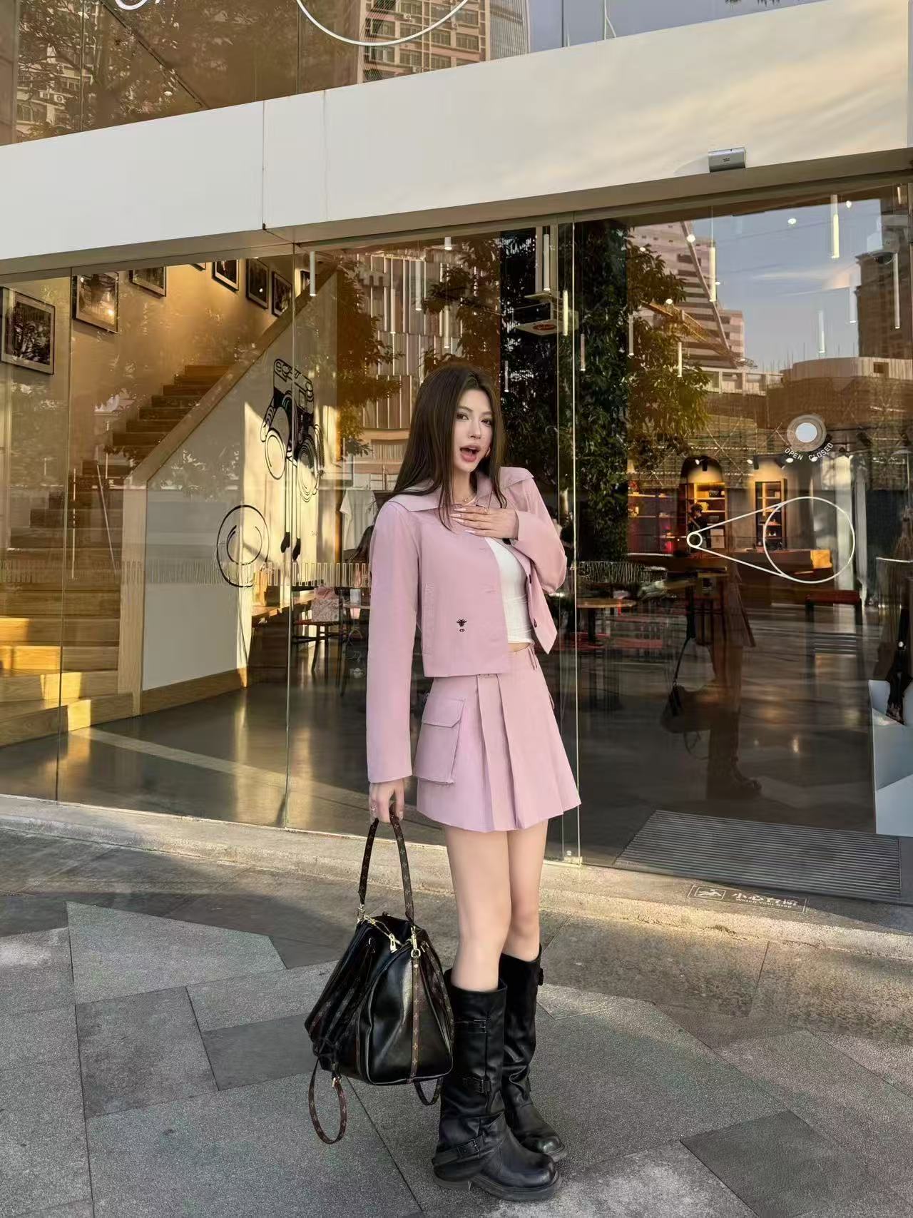DIOR ジャケット+スカート ツーピースセット【50％割引+送料無料】