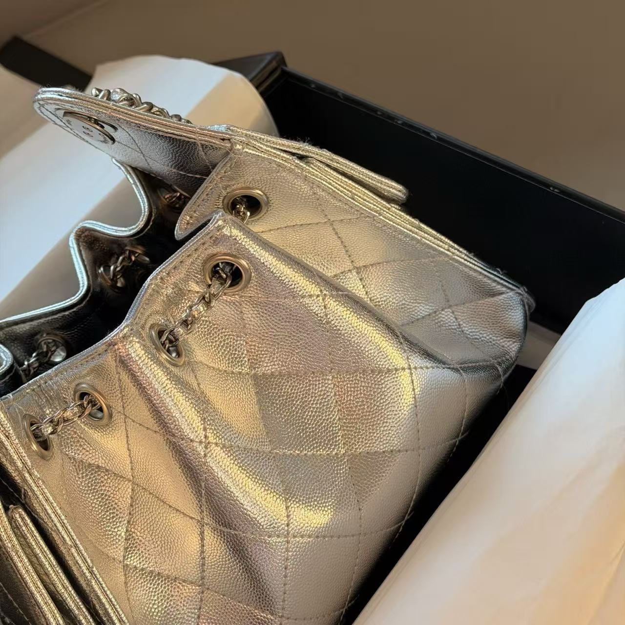 CHANE1 シルバー アンダーアームバッグ【50％割引+送料無料】