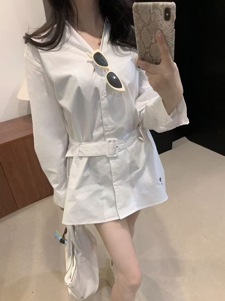 DIORのタイフロントVネックシャツ【50%割引+送料無料】