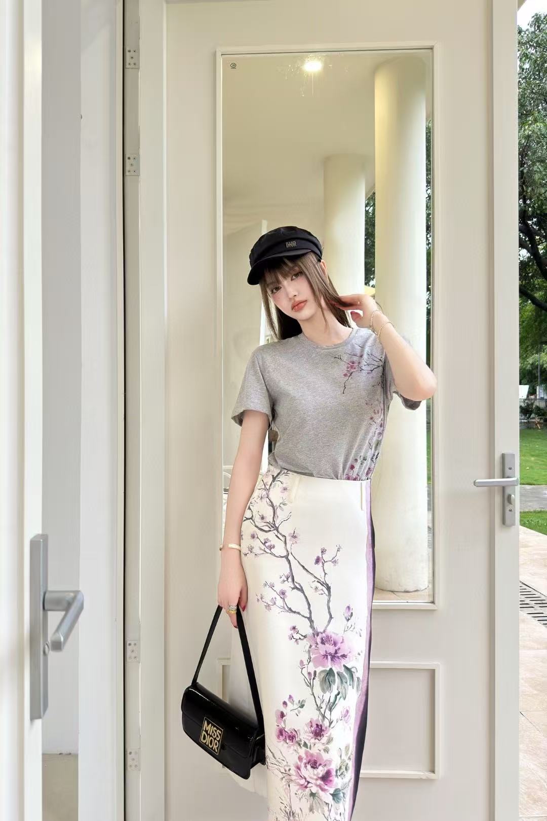 DIOR プリントTシャツ【50％割引+送料無料】