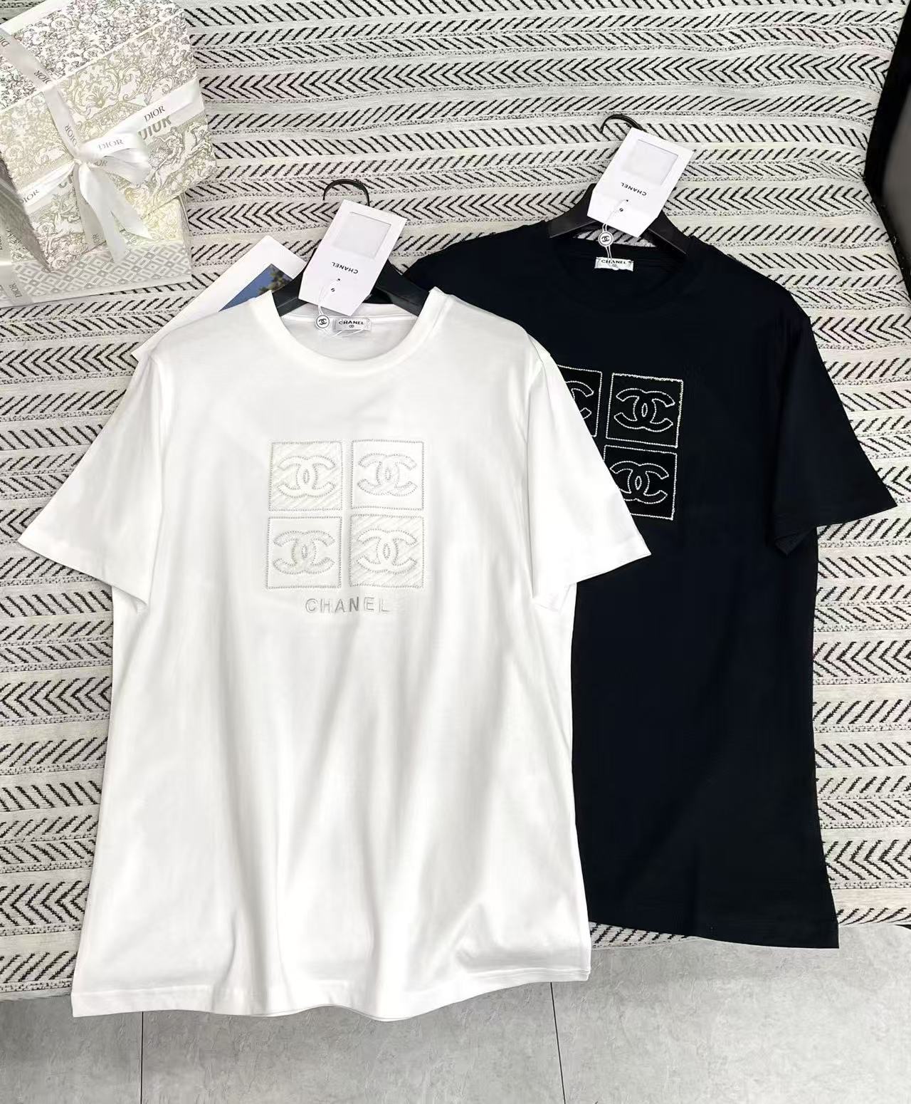 CHANE1 ダブルC Tシャツ【50％割引+送料無料】