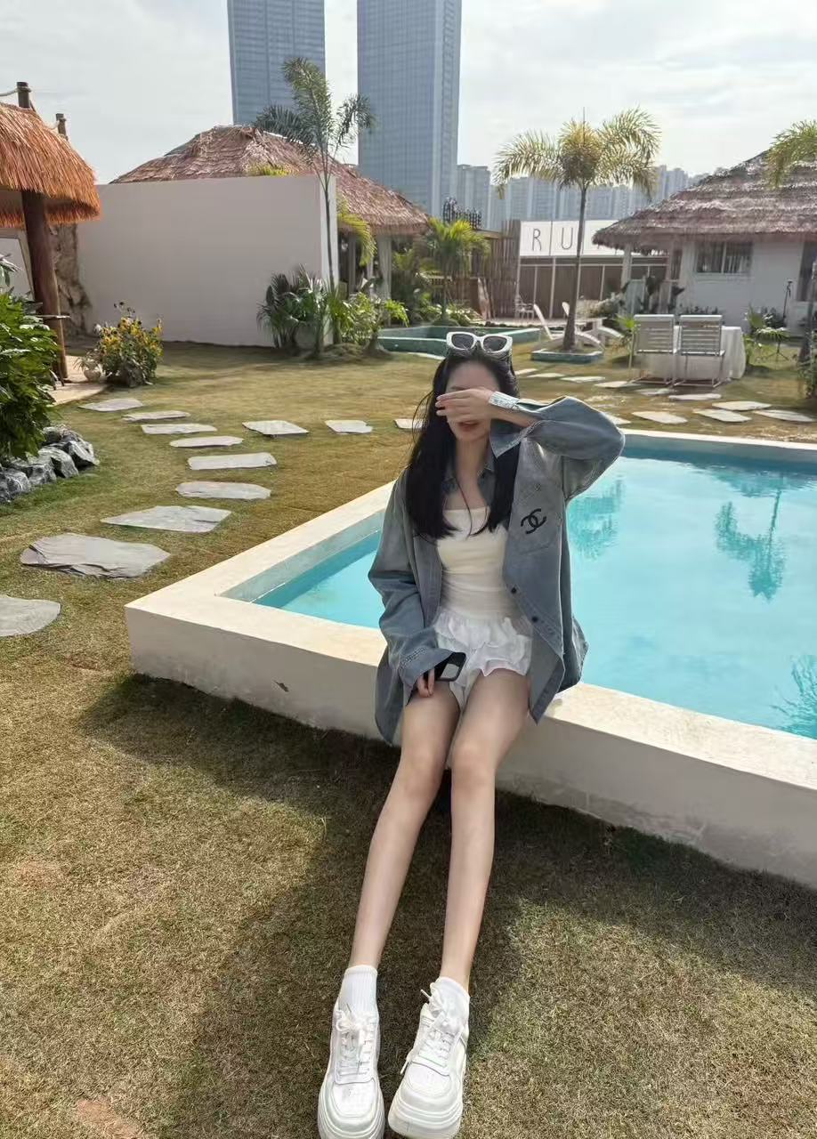 CHANE1 ダブルC テンセルシャツ【50％割引+送料無料】