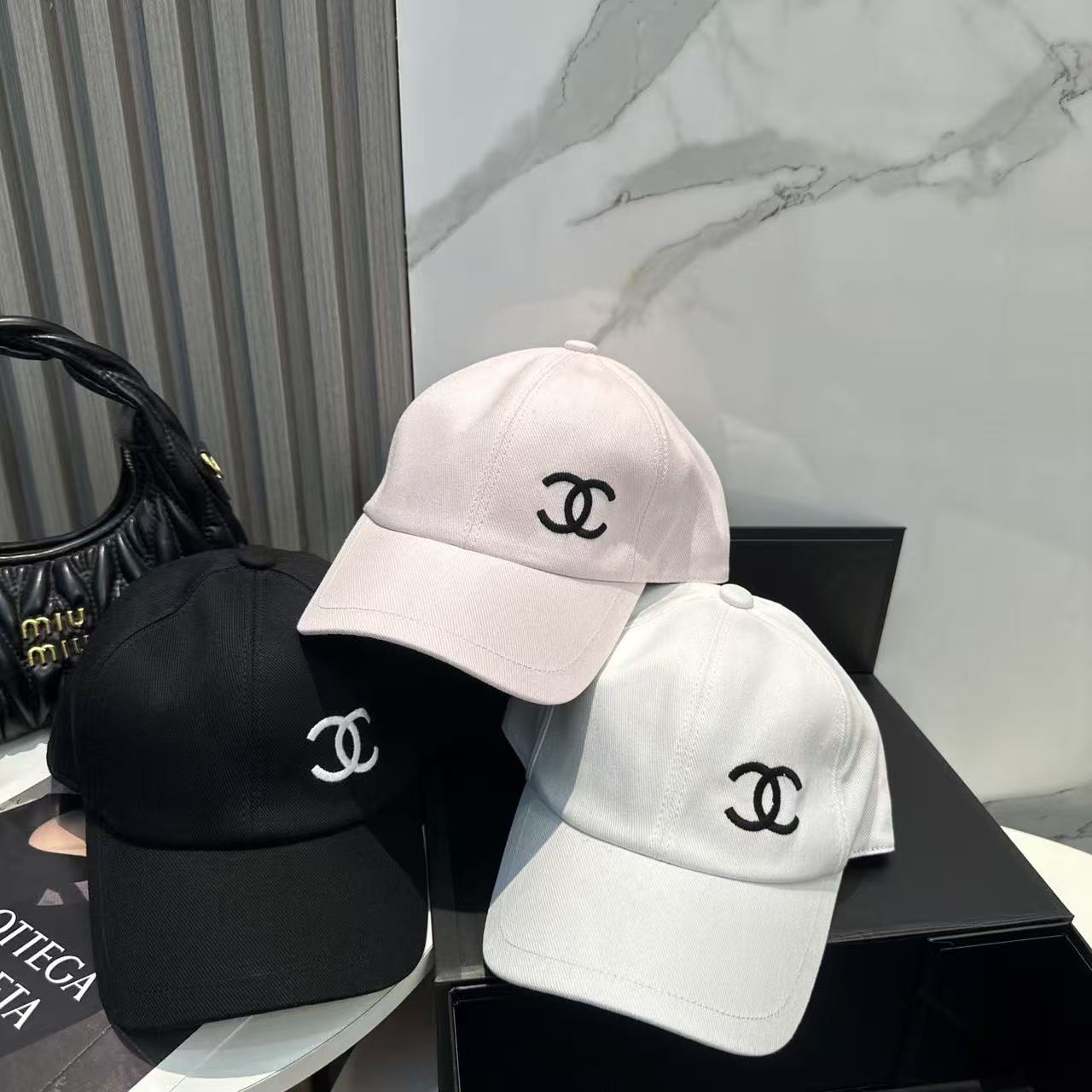 CHANE1 ダブルC ベースボールキャップ【50％割引+送料無料】