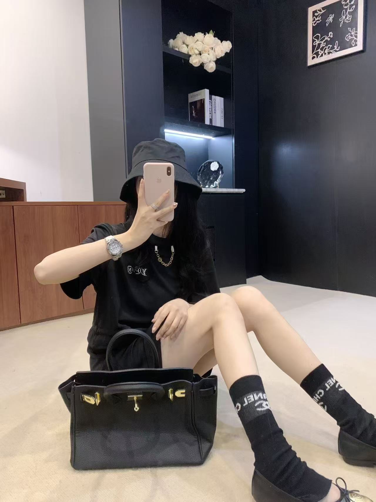 LVチェーンドローストリングドレス【50％割引+送料無料】