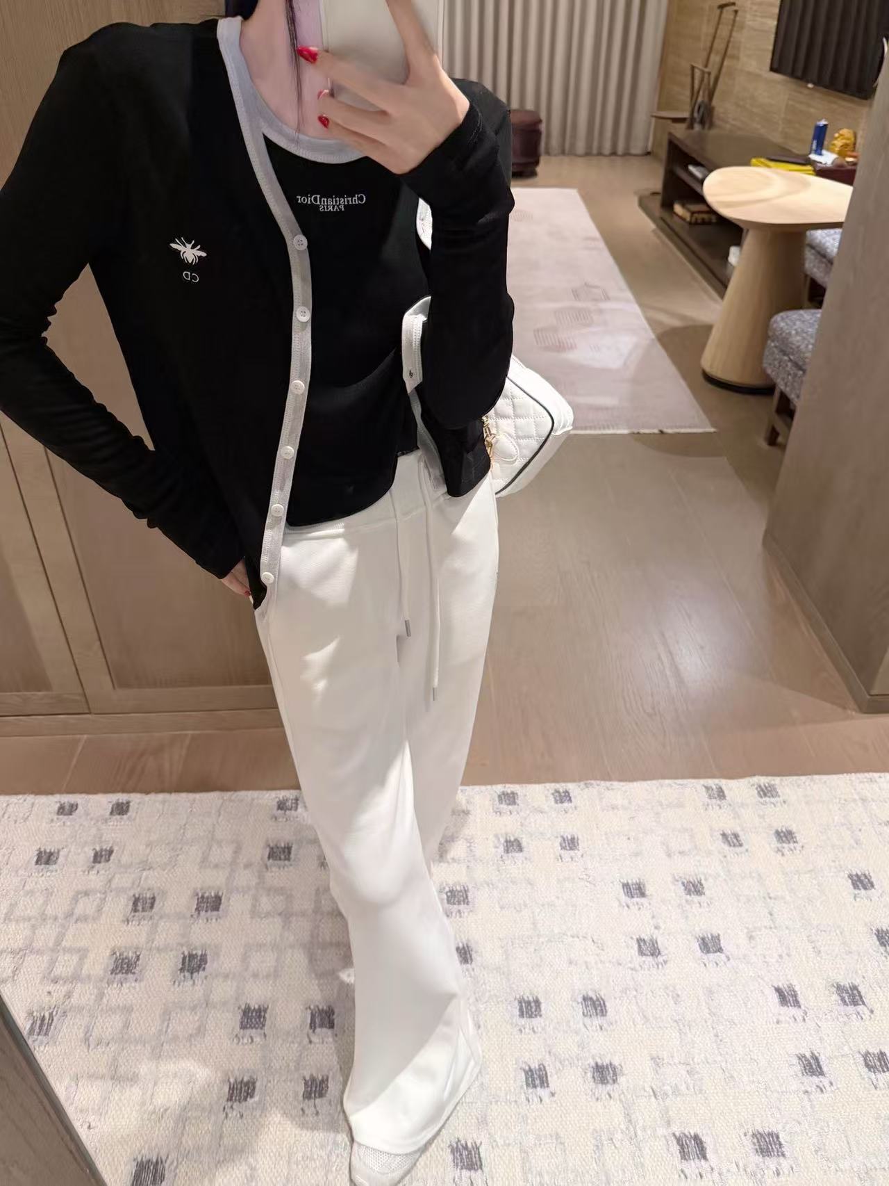 DIOR ウールベスト + カーディガン ツーピースセット【50％割引+送料無料】