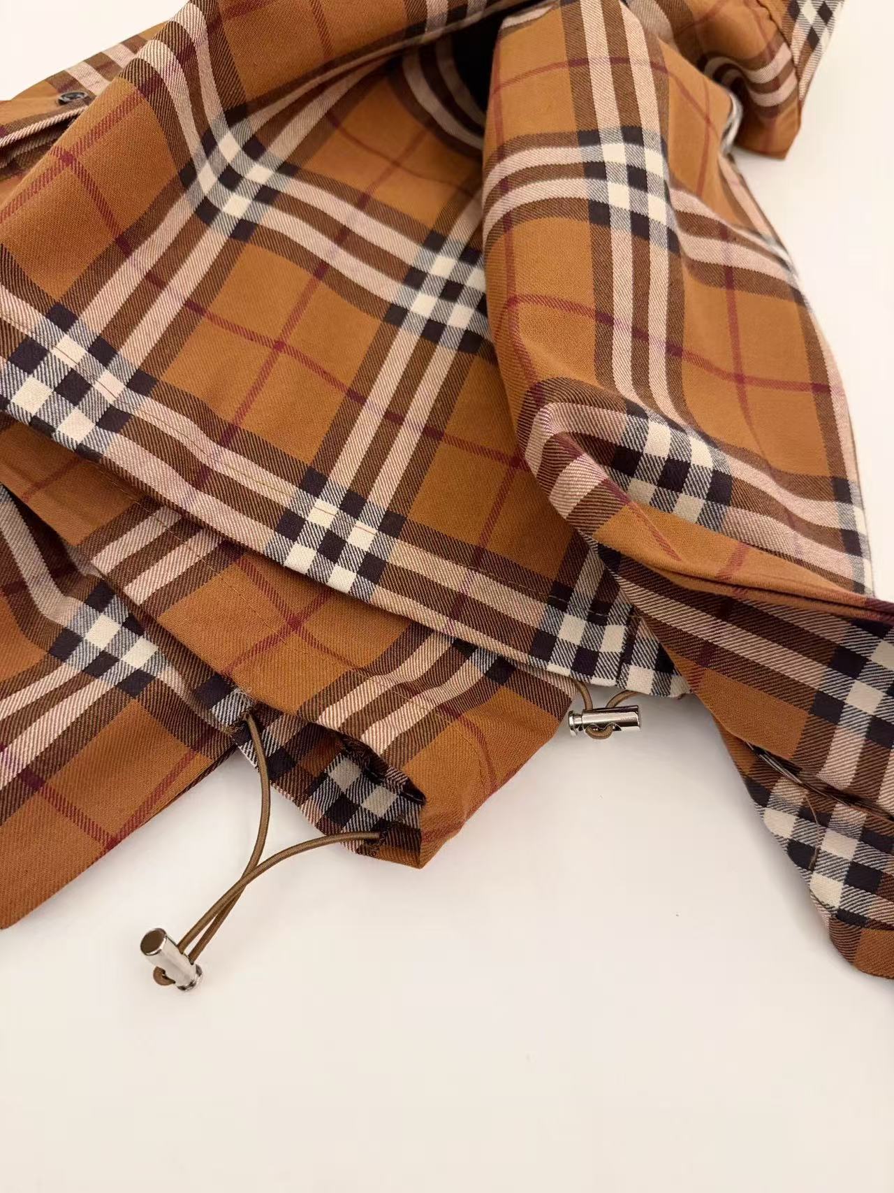 BUR8ERRY 刺繍ロゴ チェックシャツ【50%割引+送料無料】