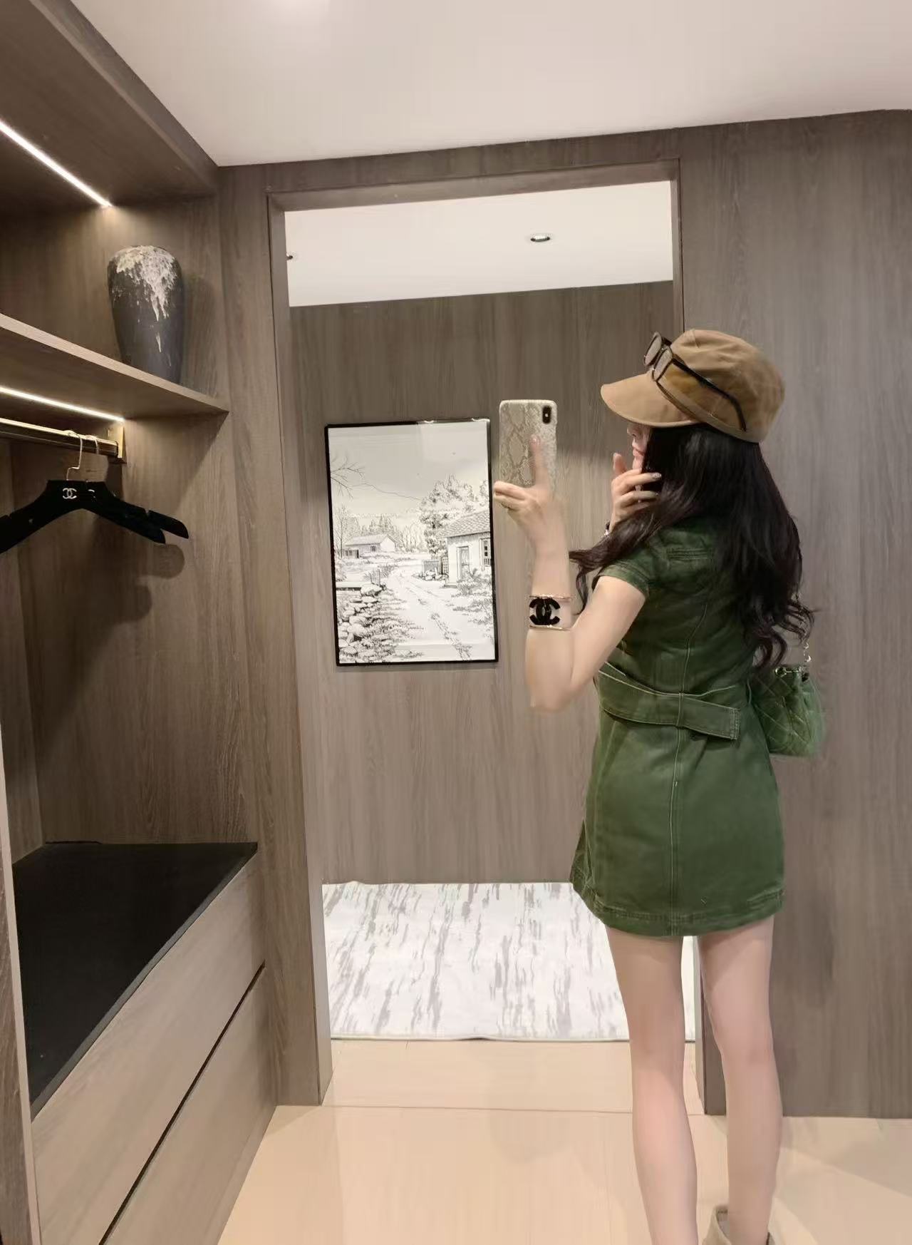 LVウォッシュデニムドレス【50％割引+送料無料】