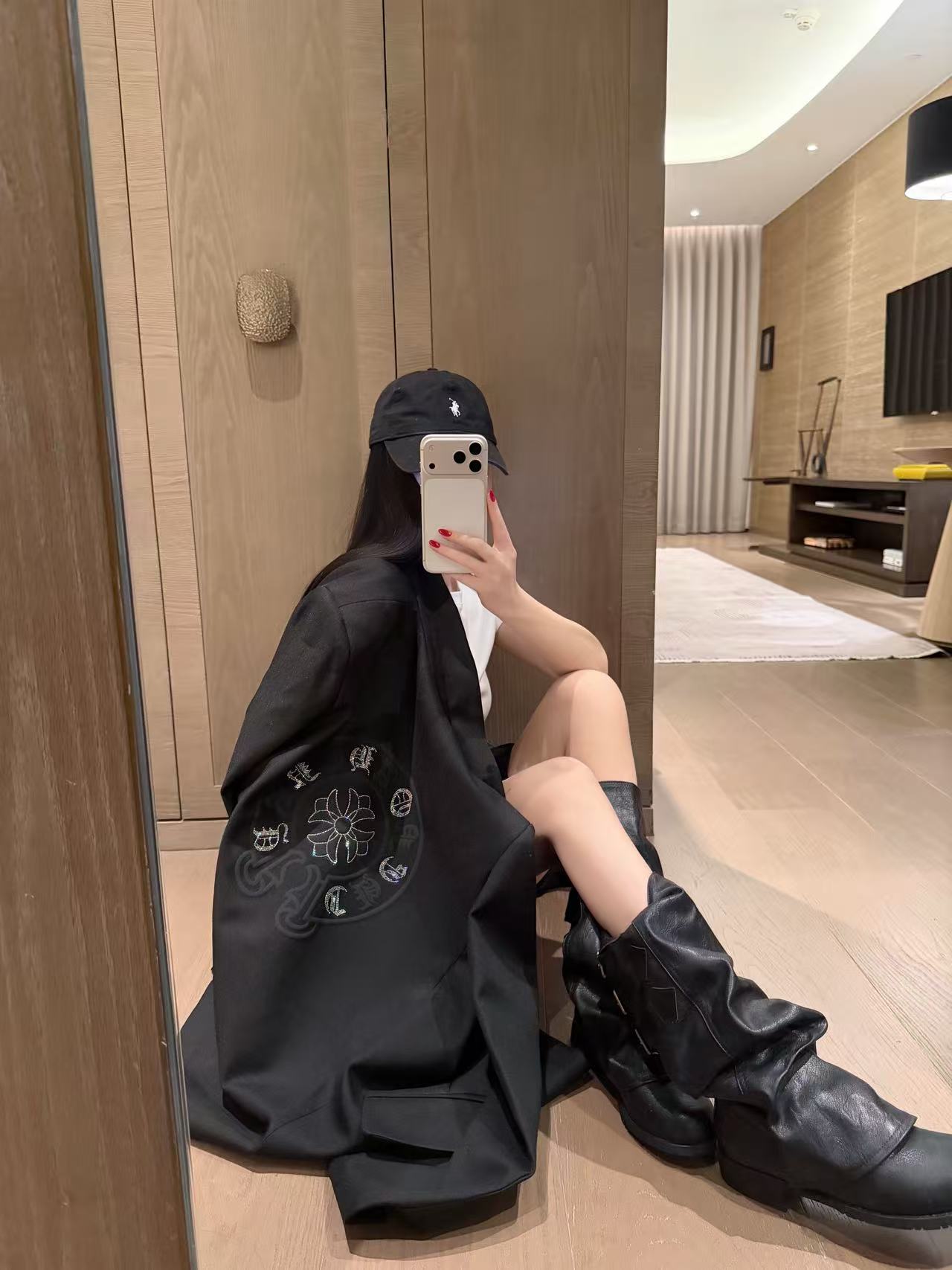 Chr0me Heartsダイヤモンドをあしらったスーツジャケット【50％割引+送料無料】