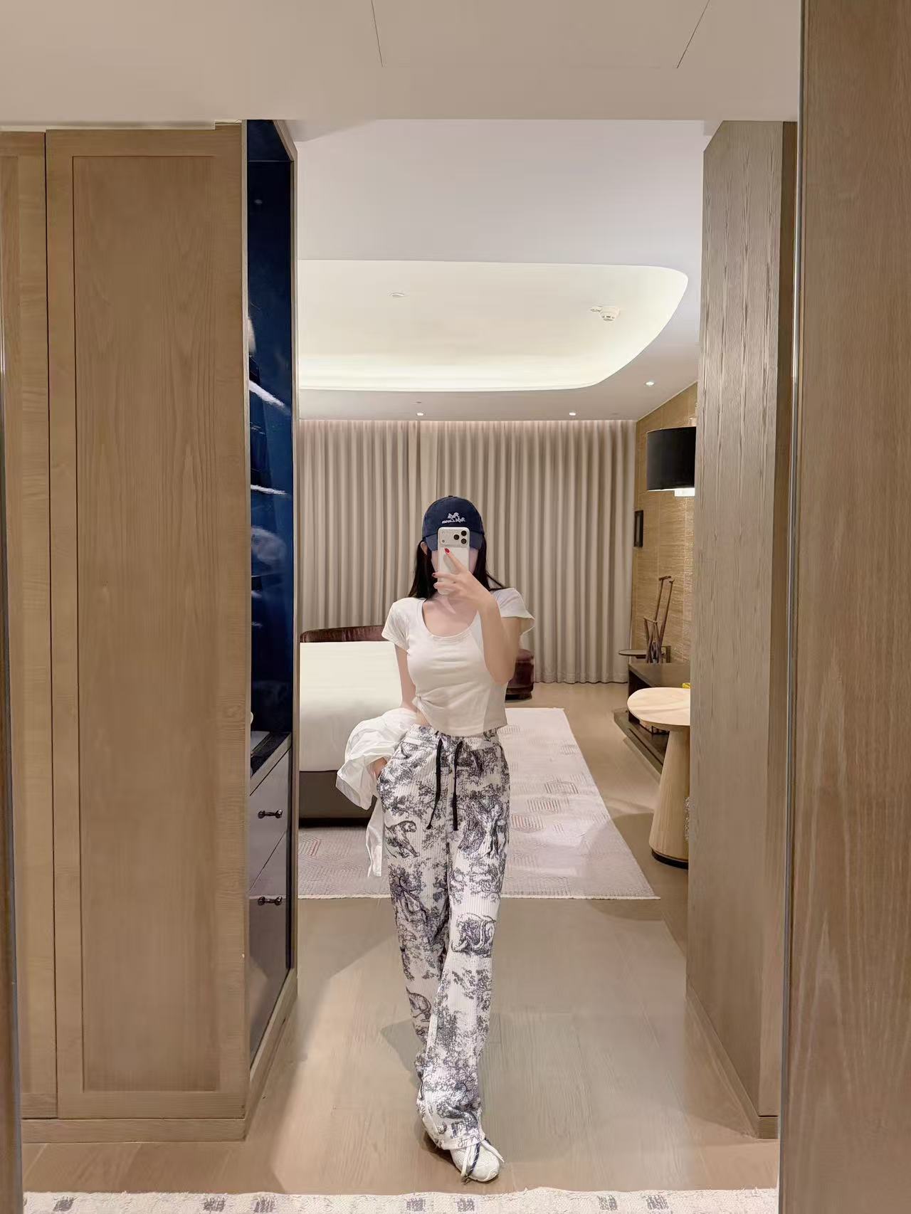 DIOR プリント カジュアル トラウザーズ【50％割引+送料無料】