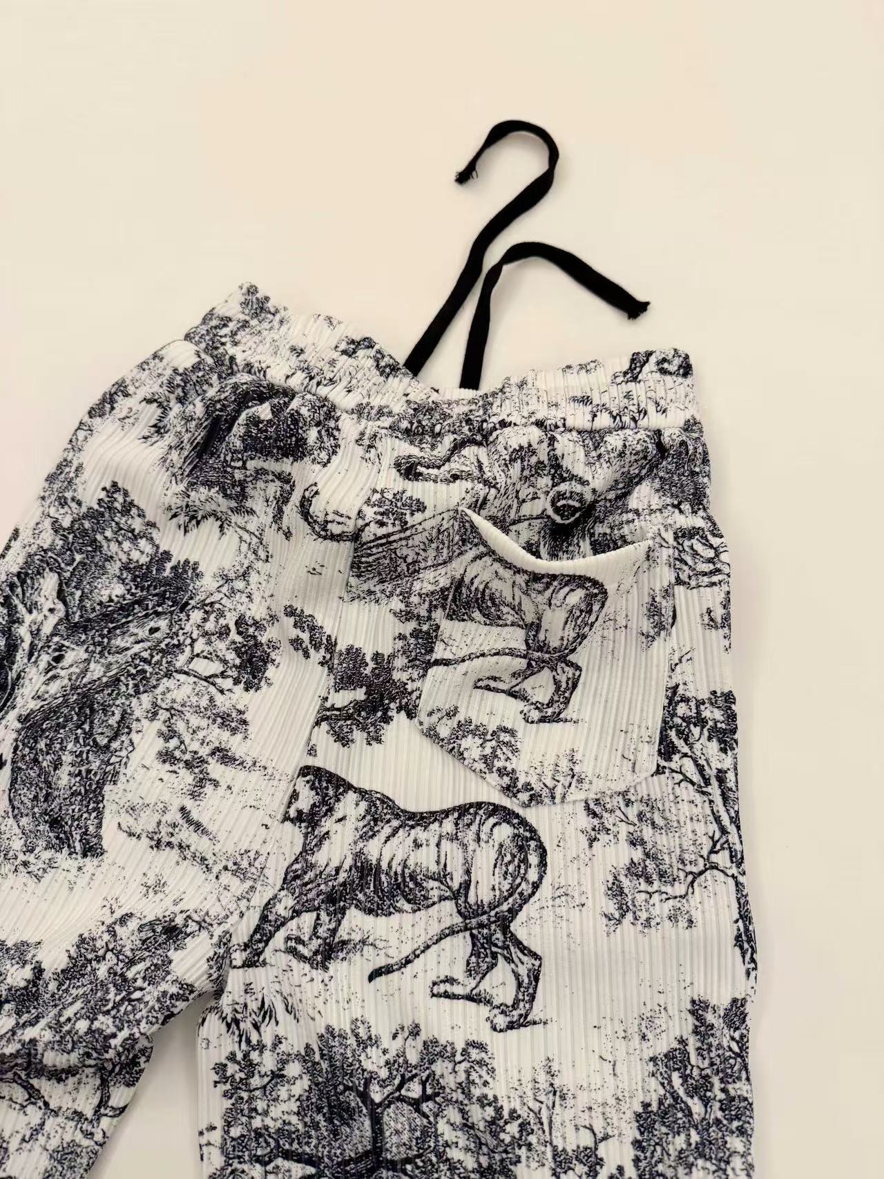 DIOR プリント カジュアル トラウザーズ【50％割引+送料無料】