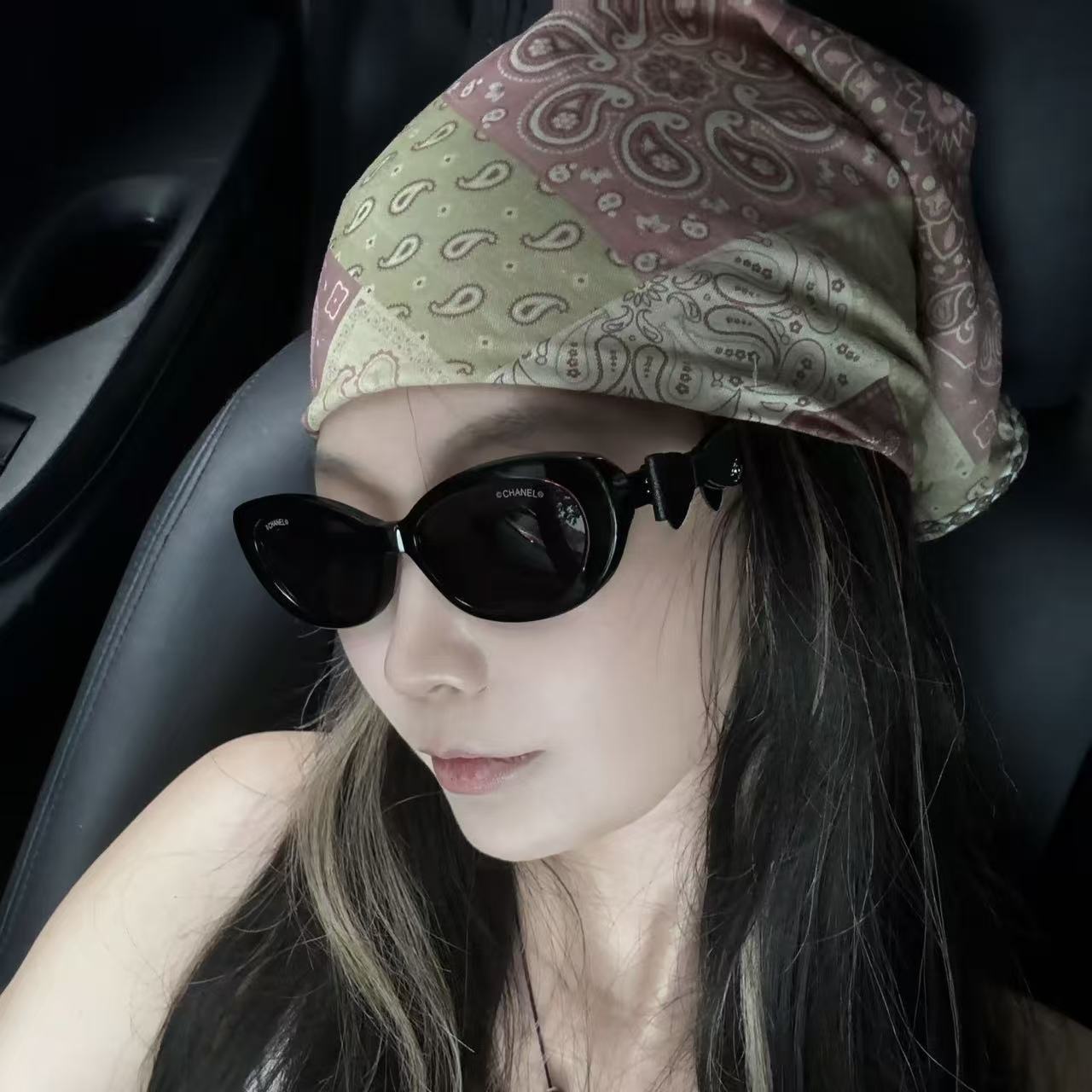 CHANE1 ボウ ダブルC グラス【50%割引+送料無料】