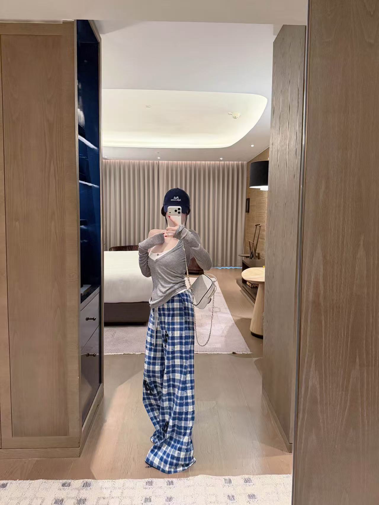 Chr0me Heartsチェック柄カジュアルパンツ【50％割引+送料無料】