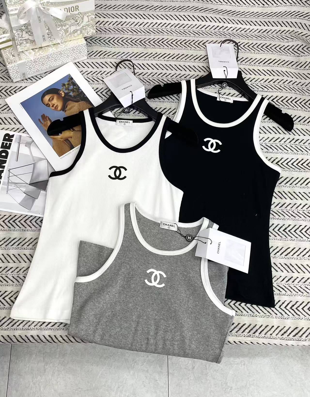CHANE1 シンプルダブルCベスト【50％割引+送料無料】