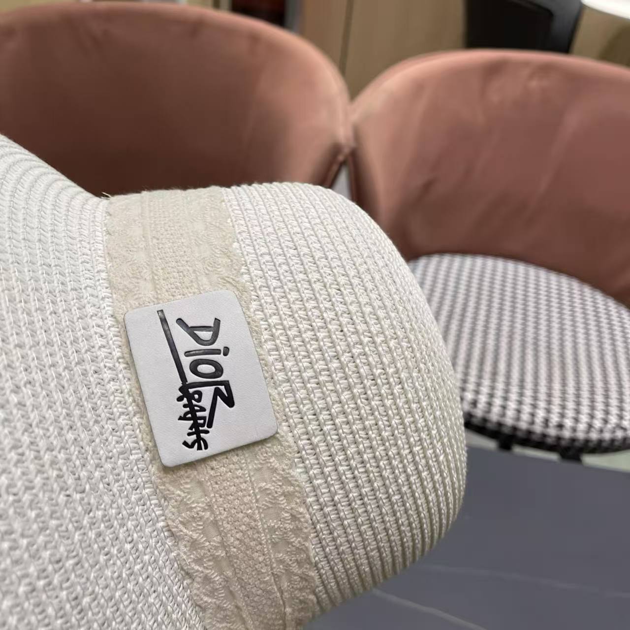 DIOR レースリボン ストロービーチハット【50％割引+送料無料】