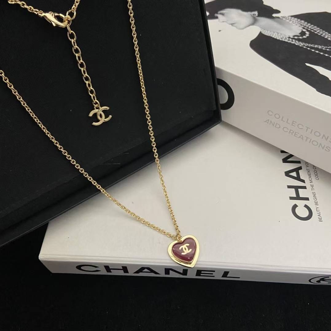 CHANE1 ダブルCハートネックレス【50％割引+送料無料】
