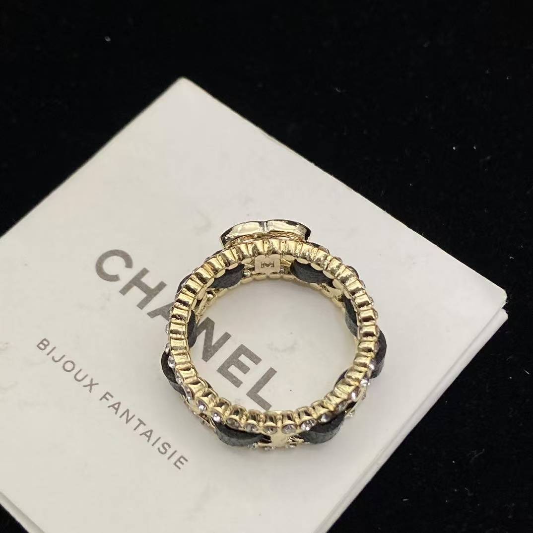 CHANE1 ダブルCレザーリング【50%割引+送料無料】