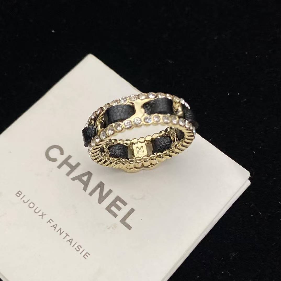 CHANE1 ダブルCレザーリング【50%割引+送料無料】