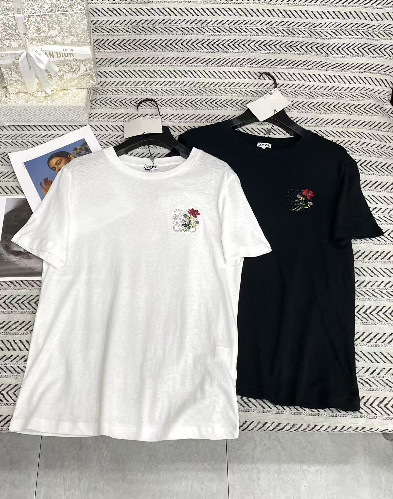 L0WEW 刺繍プリントTシャツ【50％割引+送料無料】
