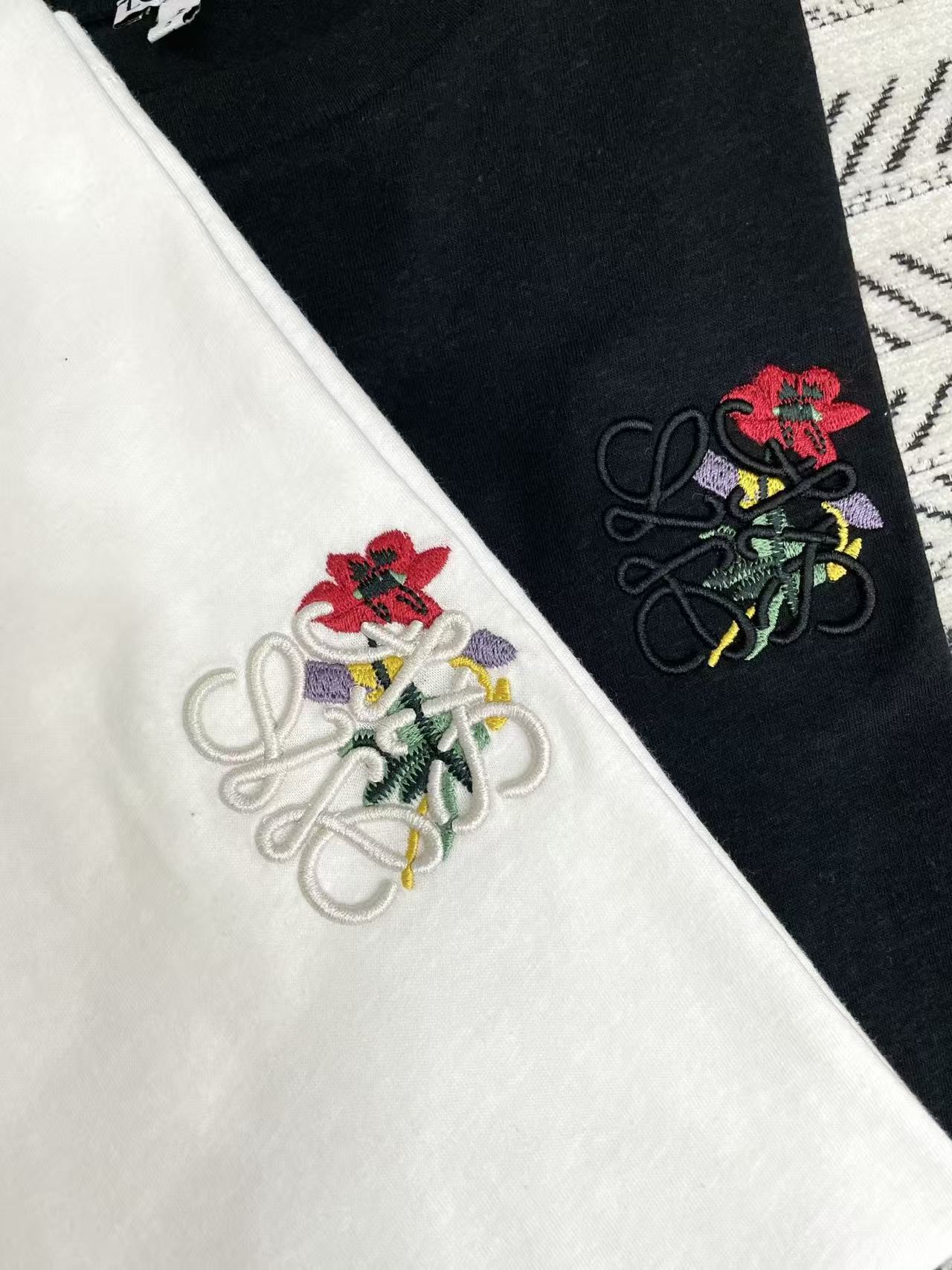 L0WEW 刺繍プリントTシャツ【50％割引+送料無料】