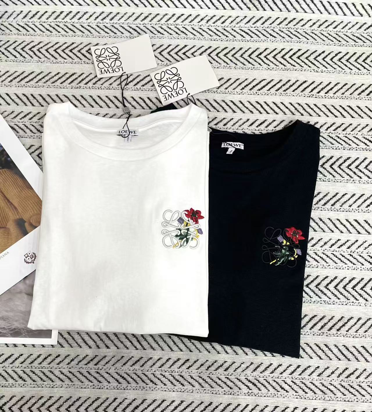 L0WEW 刺繍プリントTシャツ【50％割引+送料無料】