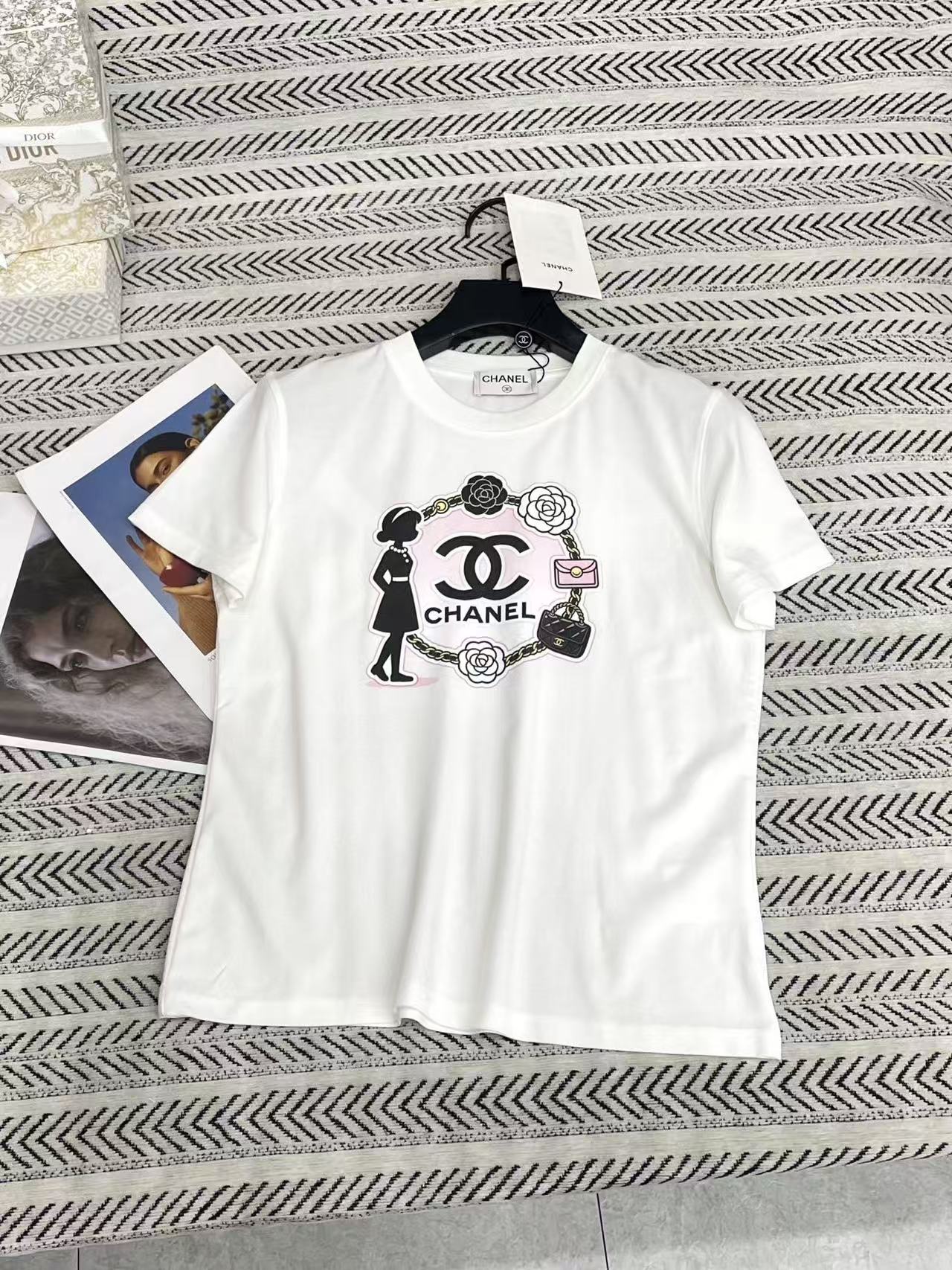 CHANE1 カメリアチェーンバッグ&レターTシャツ【50%割引+送料無料】