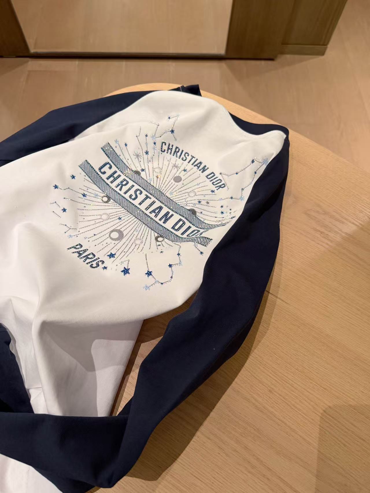DIOR カラーブロック レタリング 長袖Tシャツ【50％割引+送料無料】