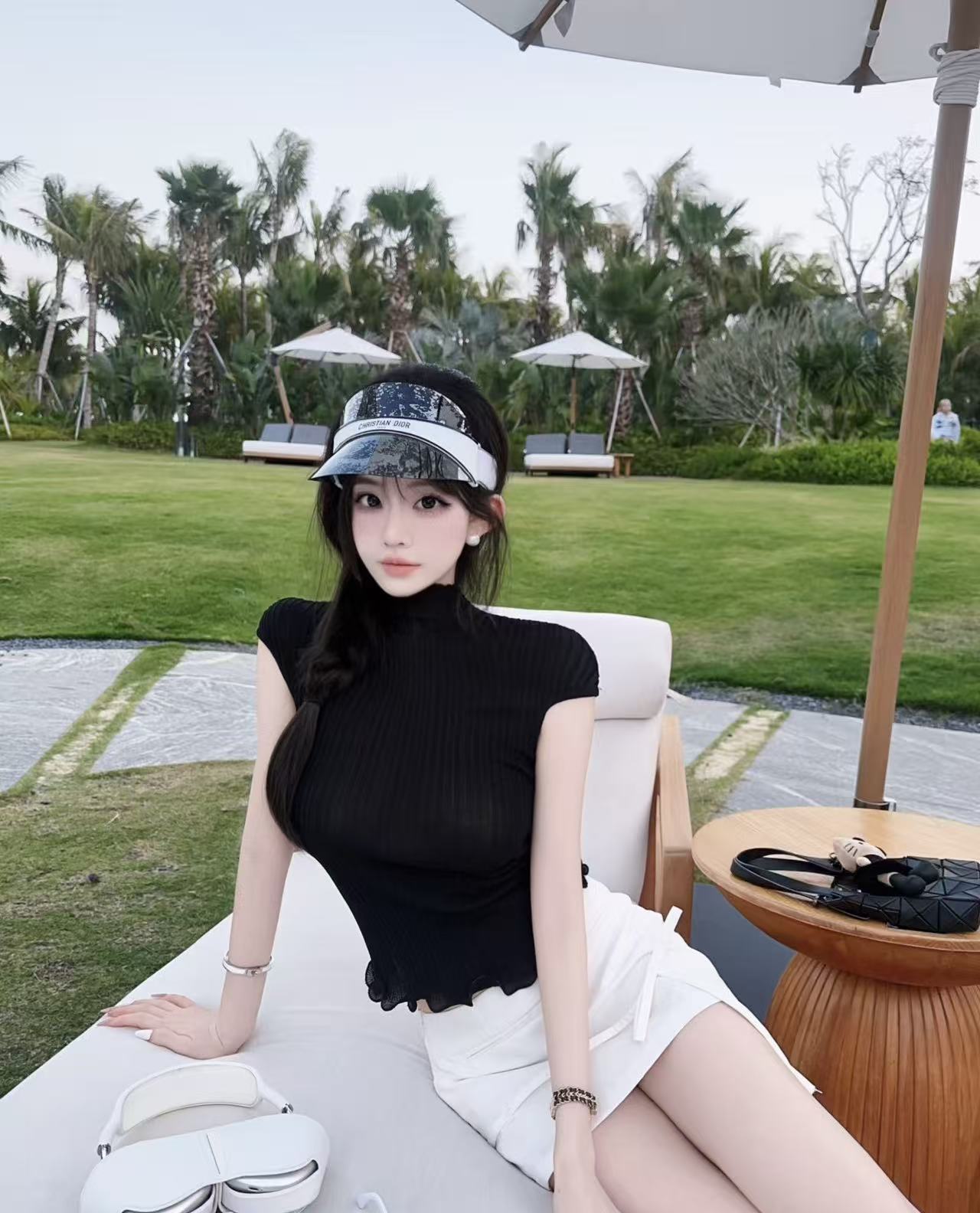DIOR レター サンバイザー【50％割引+送料無料】