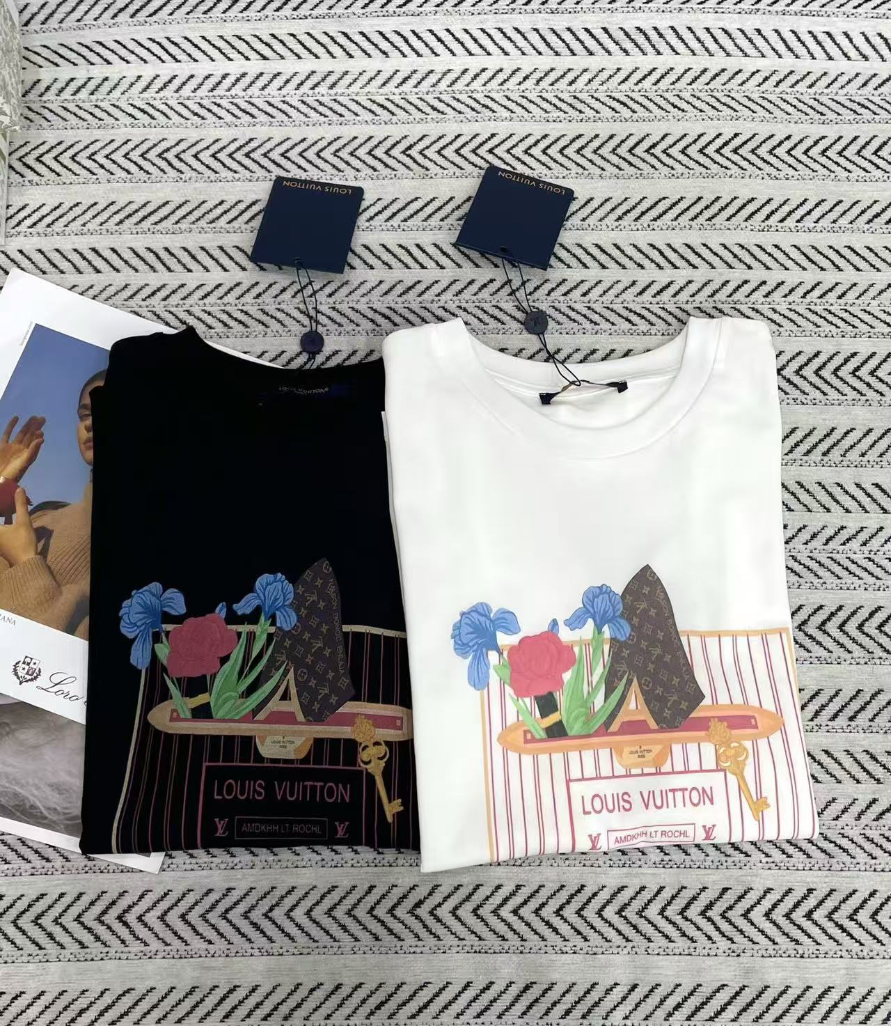 LV フラワーバッグ&レタリングTシャツ【50%割引+送料無料】