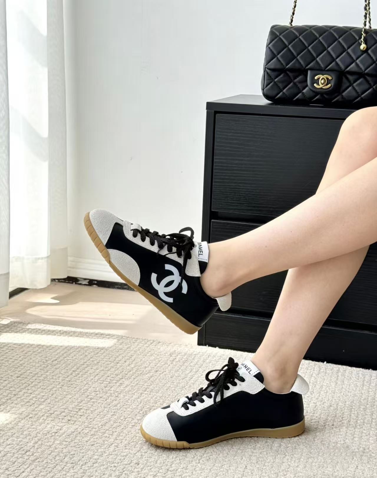 CHANEL 高品質 ダブルC カジュアルシューズ【50％割引+送料無料】