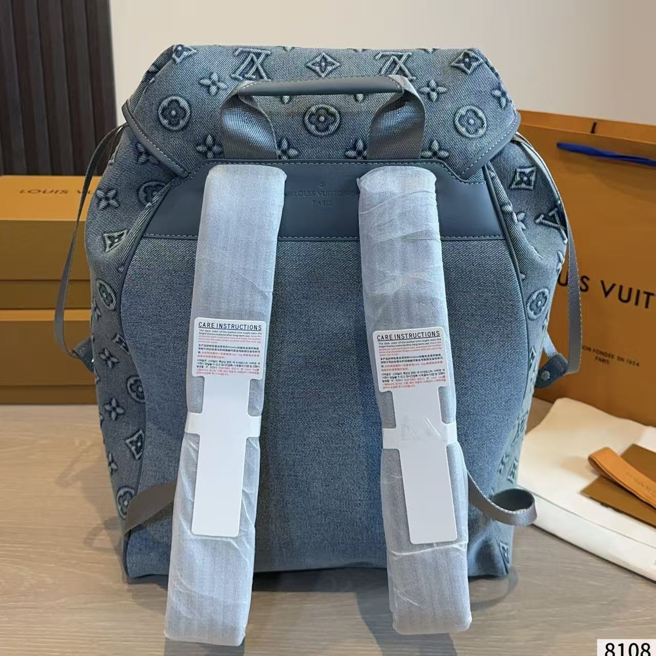 LV Montsourisデニムバックパック【50％割引+送料無料】