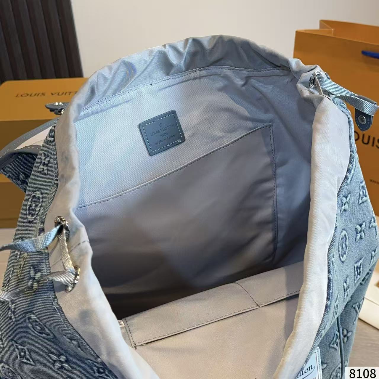 LV Montsourisデニムバックパック【50％割引+送料無料】