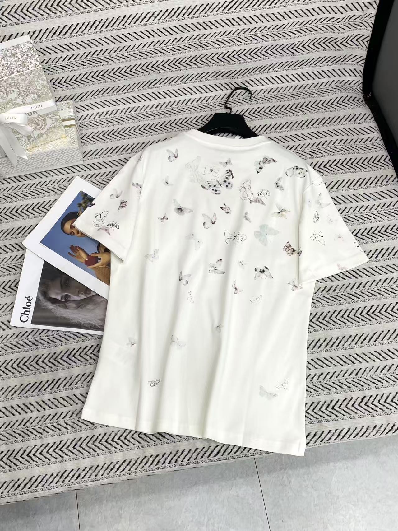 DIOR バタフライ Tシャツ【50%割引+送料無料】
