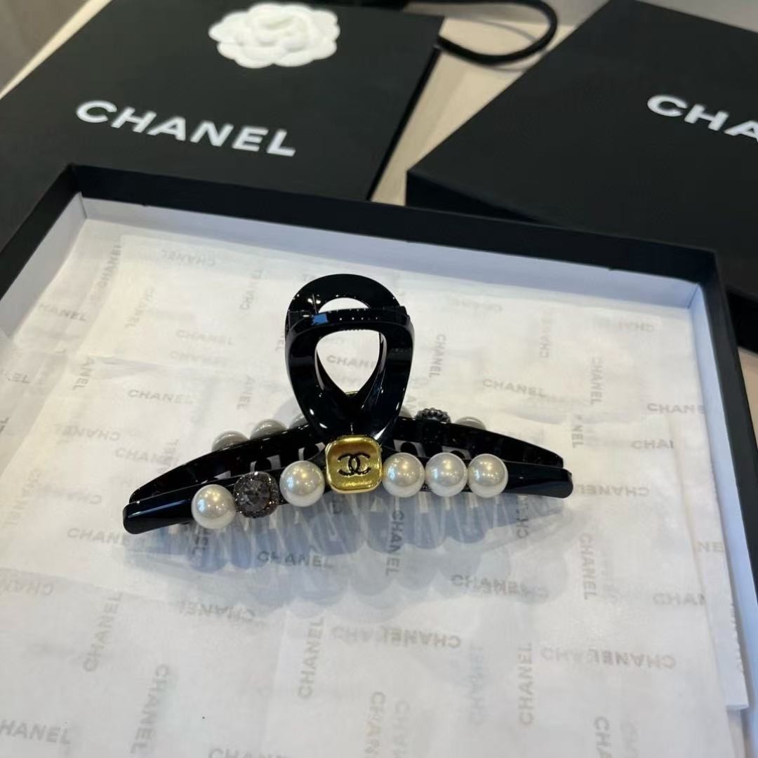 CHANE1 ダブルCパールヘアクリップ【50％割引+送料無料】
