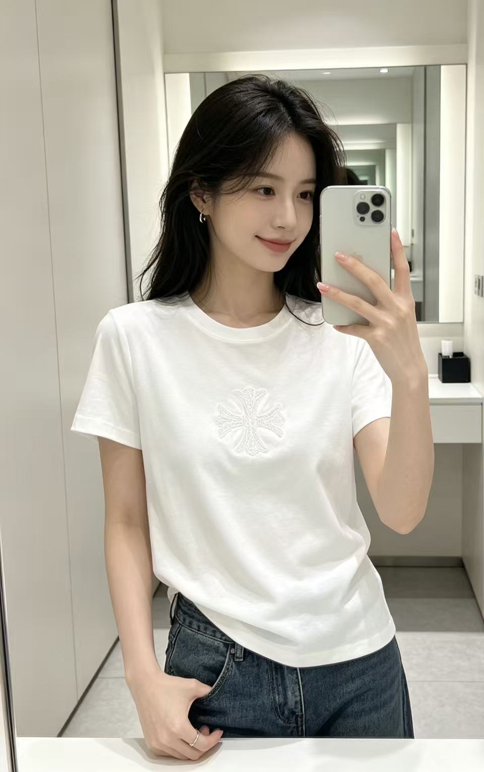Chr0me Hearts ビーズロゴTシャツ【50%割引+送料無料】