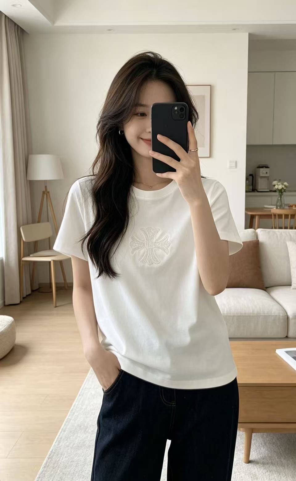 Chr0me Hearts ビーズロゴTシャツ【50%割引+送料無料】