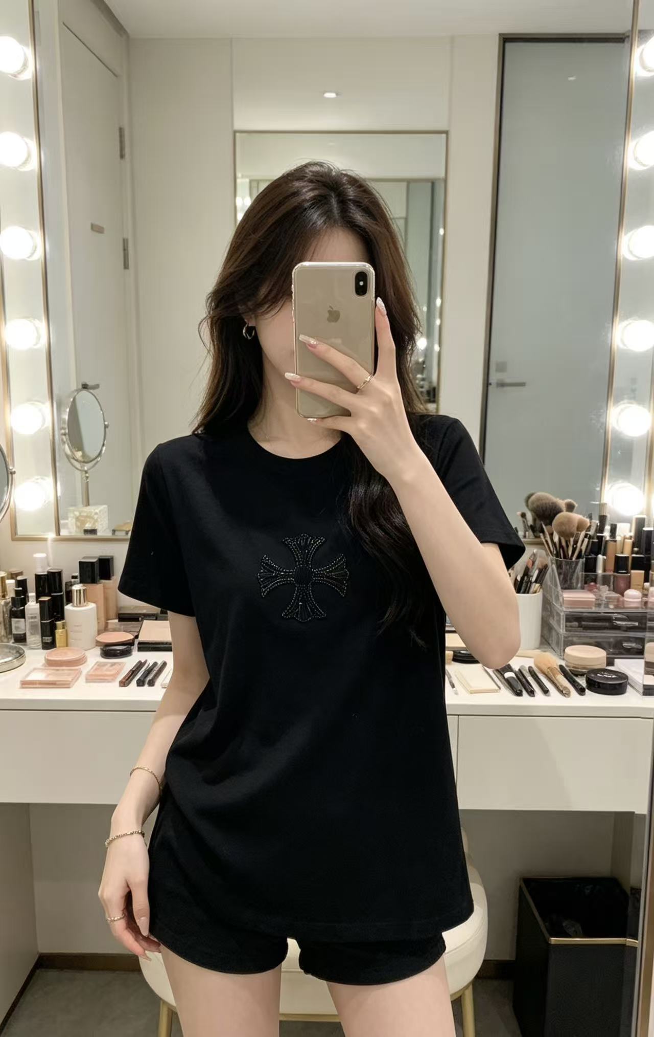 Chr0me Hearts ビーズロゴTシャツ【50%割引+送料無料】