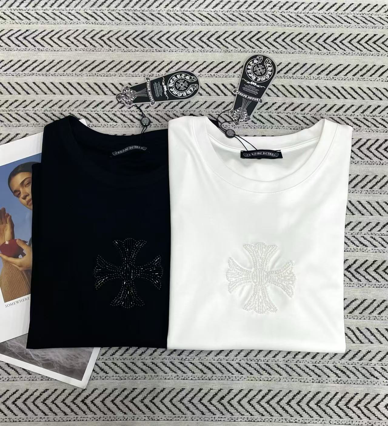Chr0me Hearts ビーズロゴTシャツ【50%割引+送料無料】