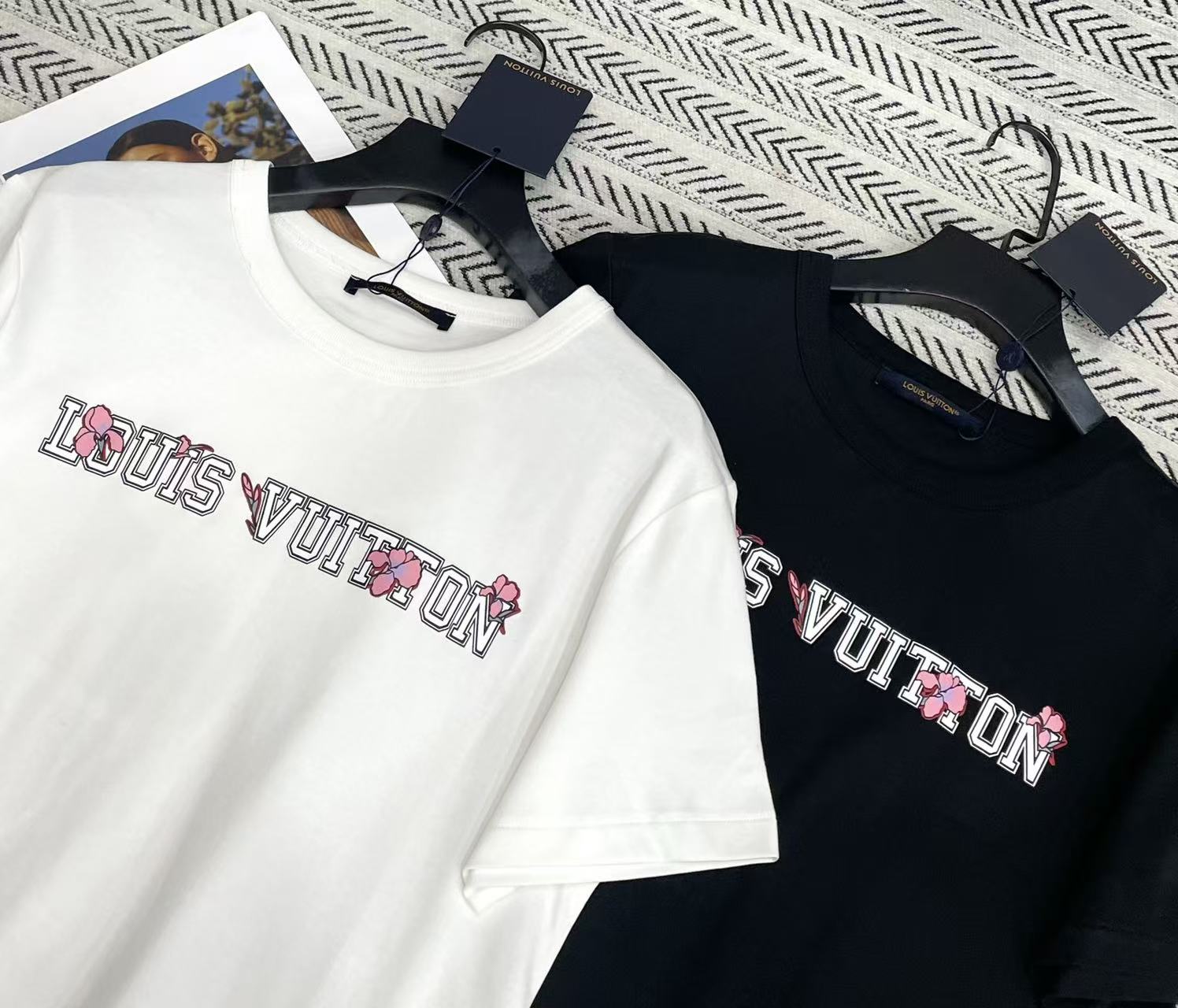 LVプリントレターTシャツ【50％割引+送料無料】