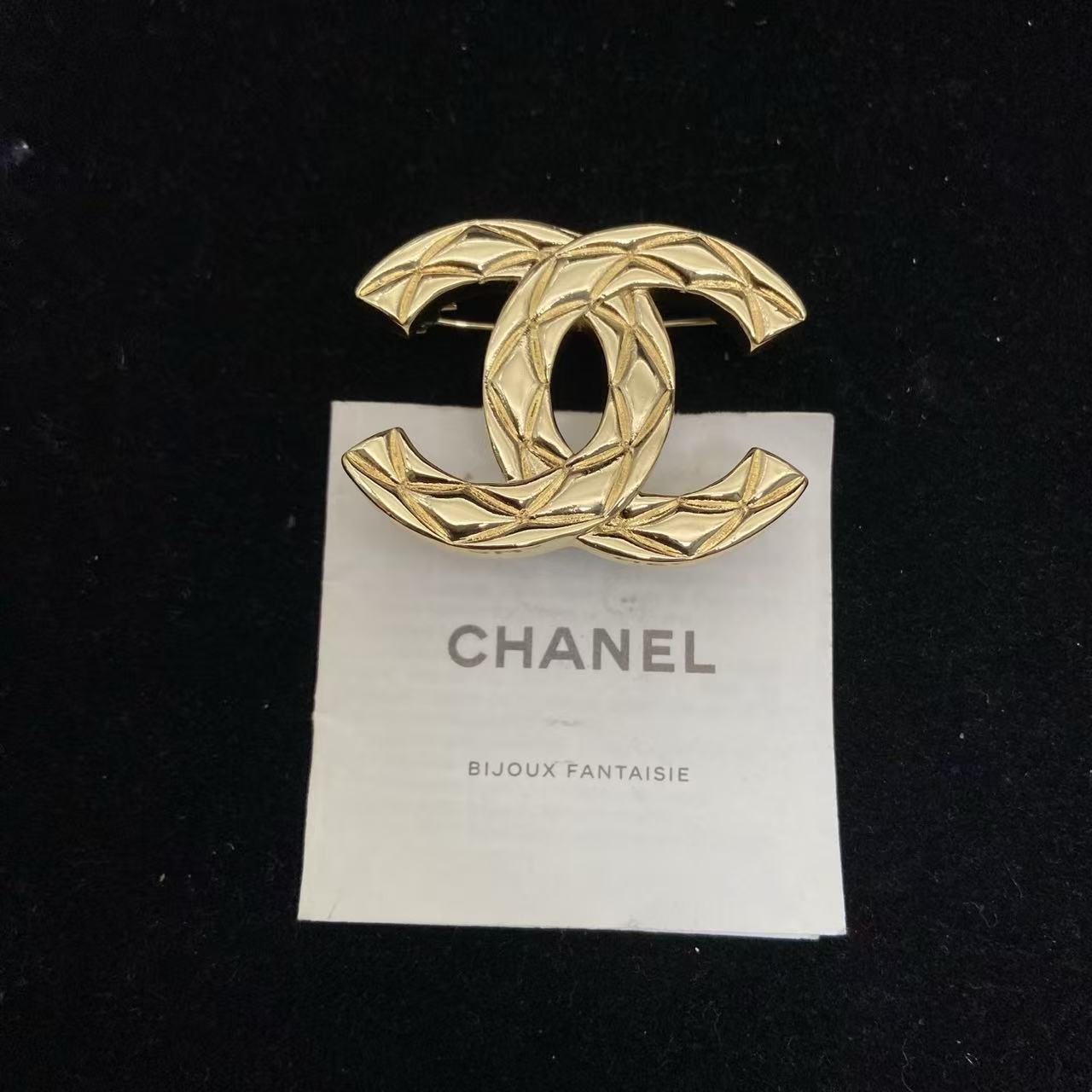 CHANE1 ダブルCブローチ【50％割引+送料無料】