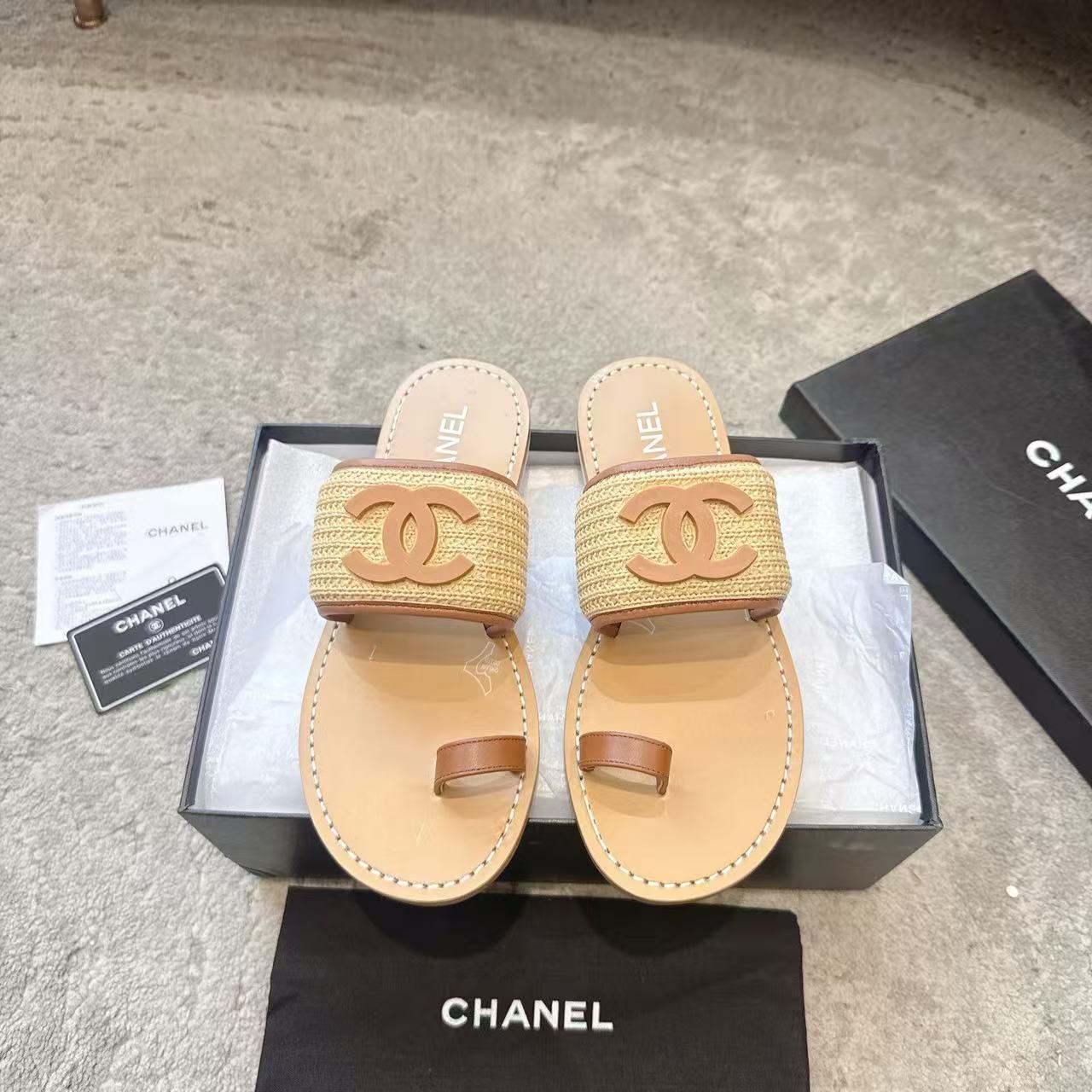 CHANE1 高品質ダブルCスリッパ【50％割引+送料無料】