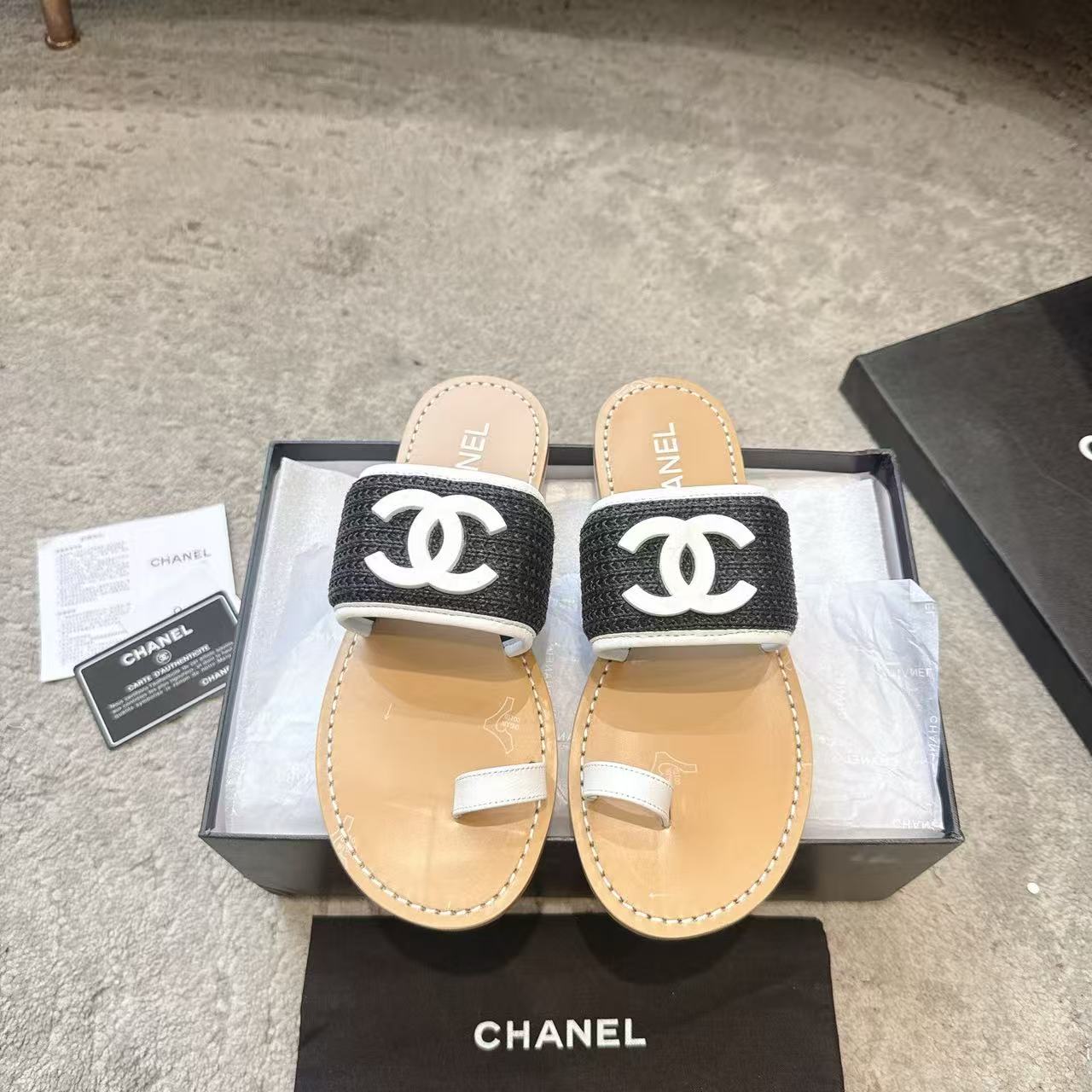 CHANE1 高品質ダブルCスリッパ【50％割引+送料無料】